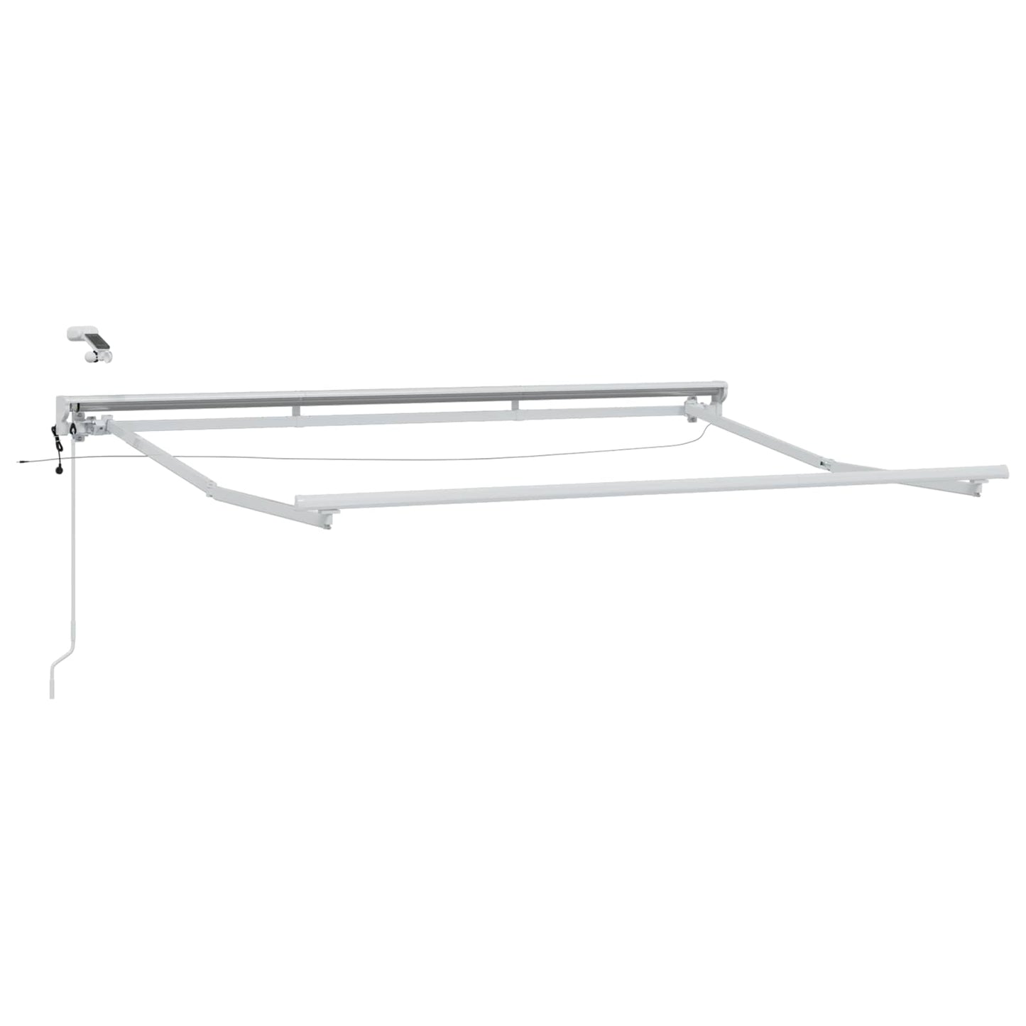 Elektrisk Utrekkbar Markise Beige og Hvit 3,5 x 2 m
