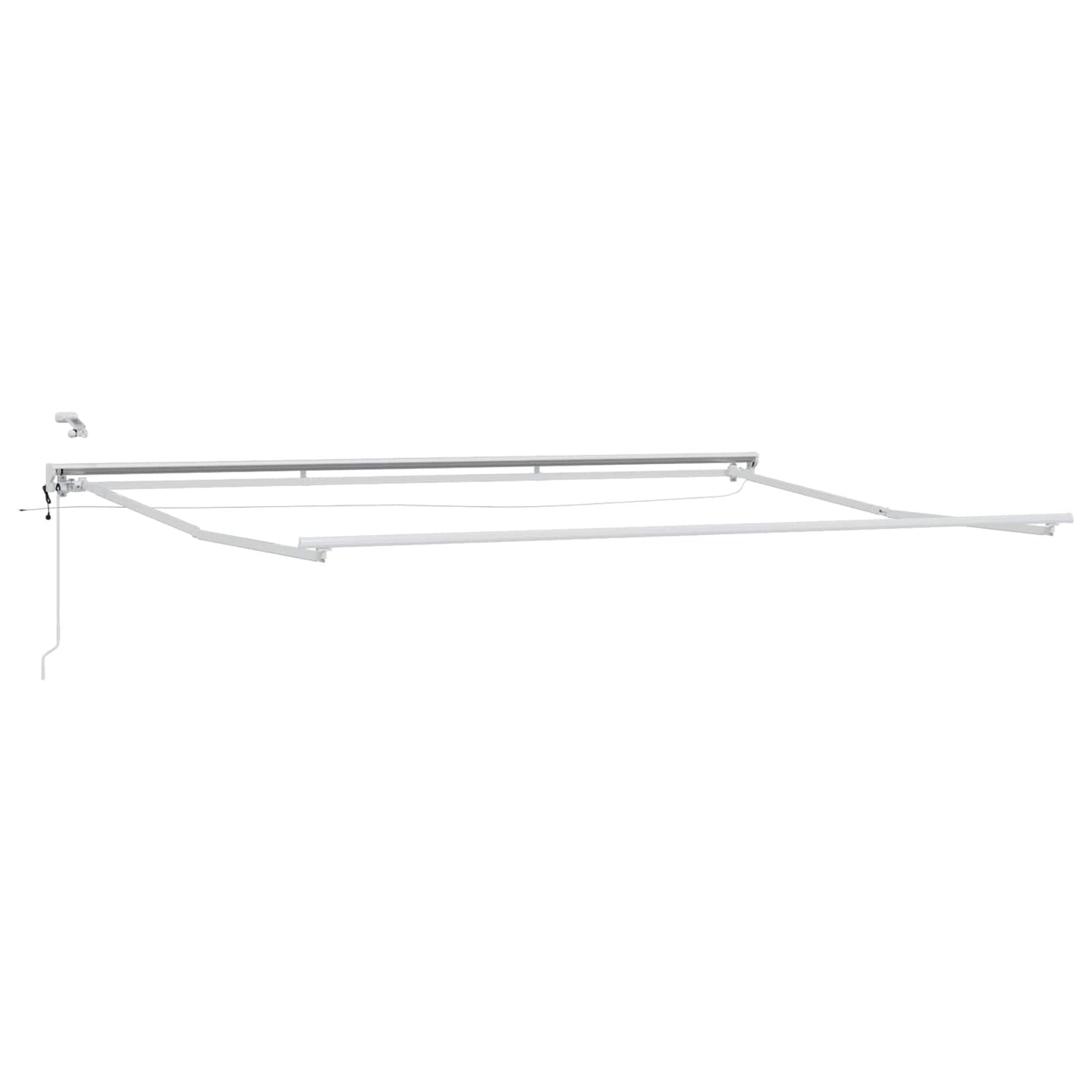 Elektrisk Utrekkbar Markise Hvit 5 × 3,5 m