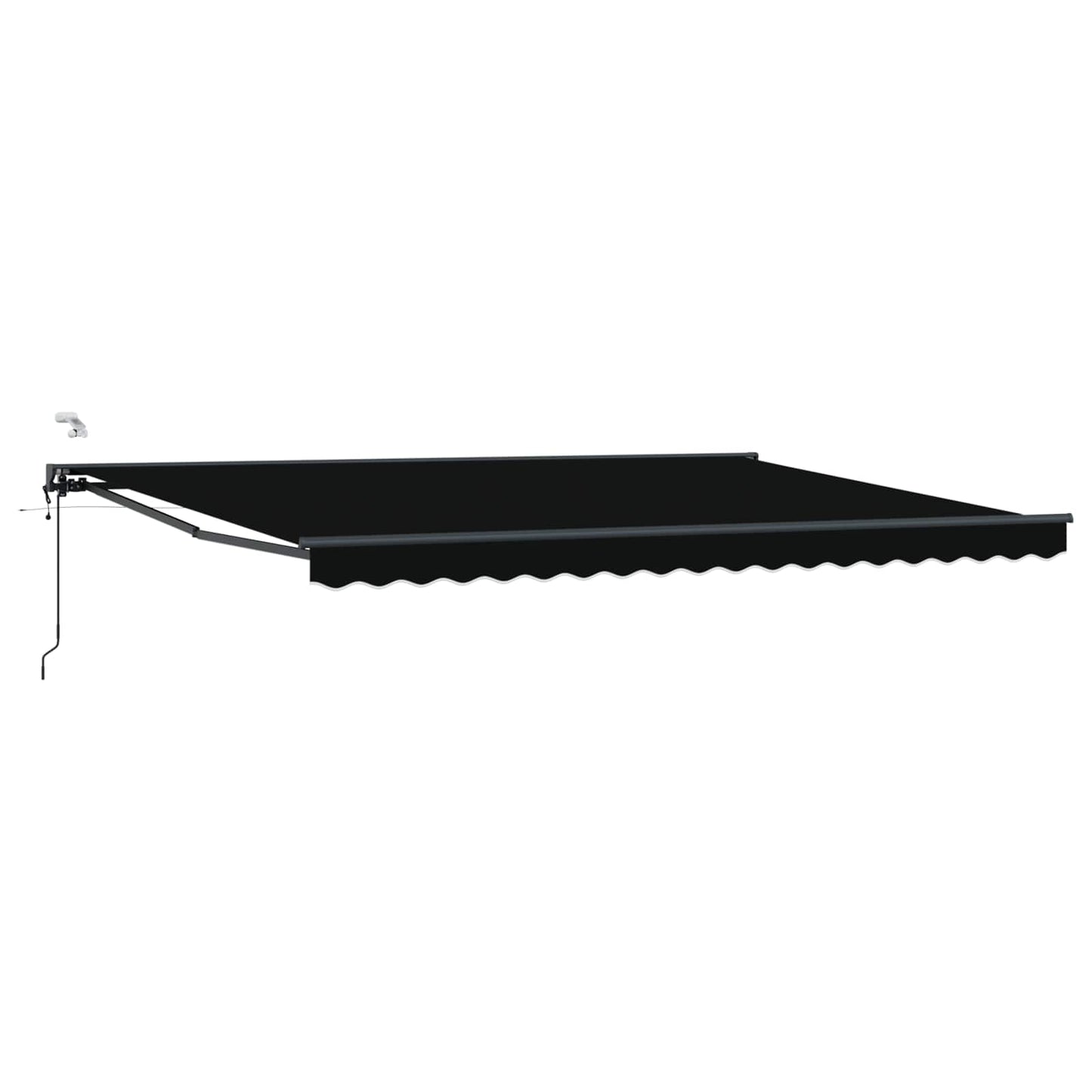 Elektrisk Utrekkbar Markise Svart og Anthracite 4 × 3 m