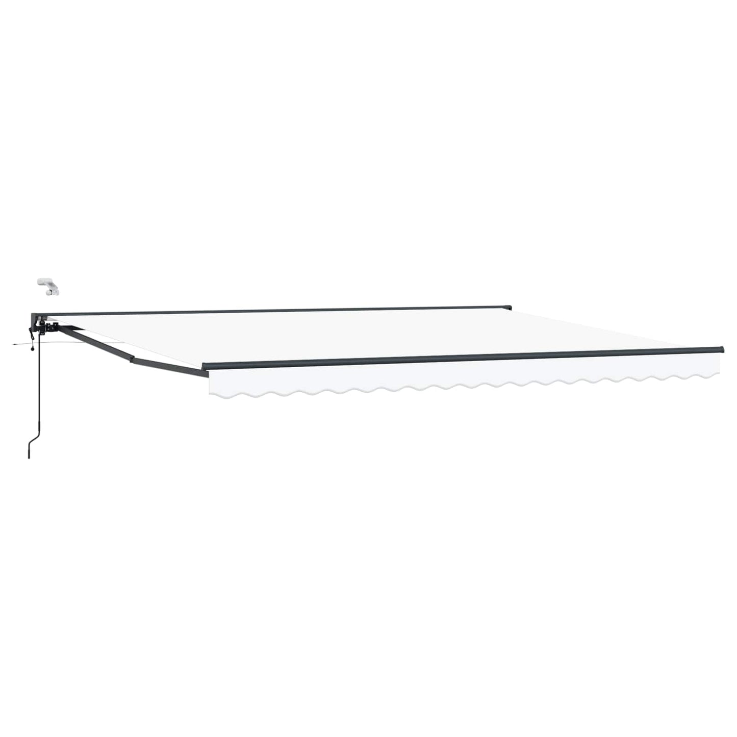 Elektrisk Utrekkbar Markise Hvit 5 × 3,5 m