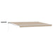 Elektrisk Utrekkbar Markise Beige og Hvit 4 × 3,5 m