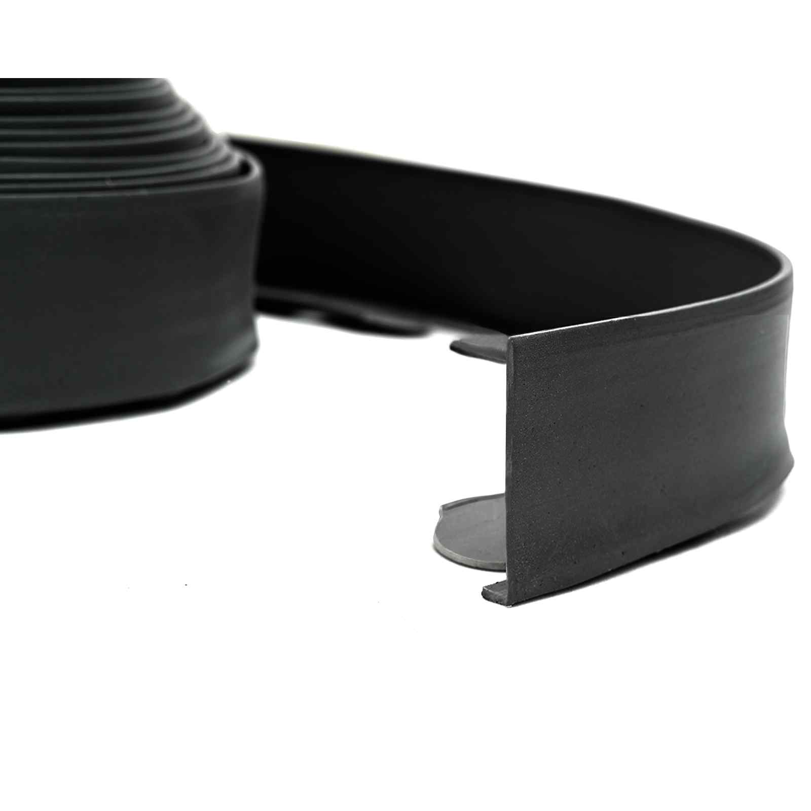 Plenkanter Svart 2000 x 4 x 5 cm Plast vidaXL