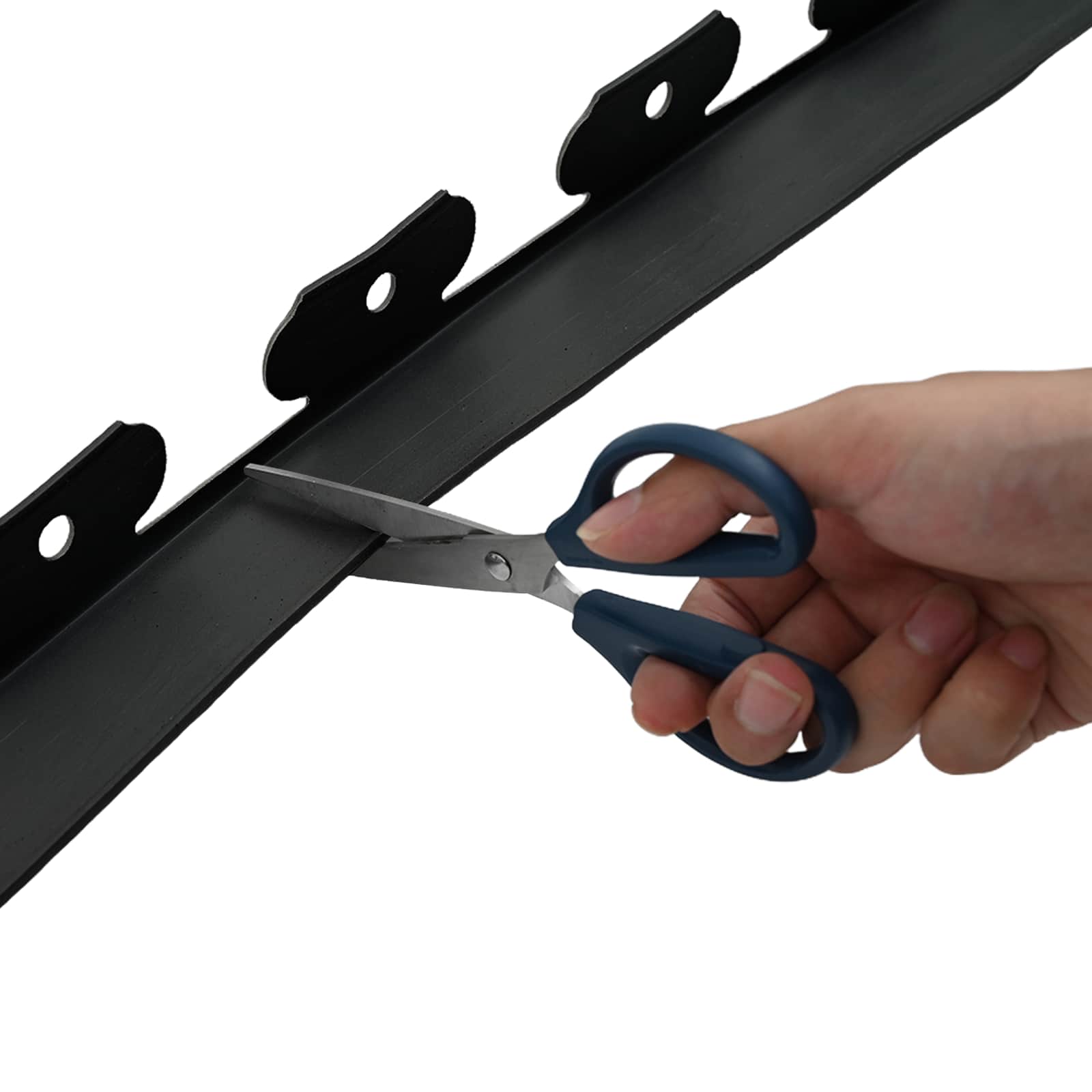 Plenkanter Svart 2000 x 4 x 5 cm Plast vidaXL