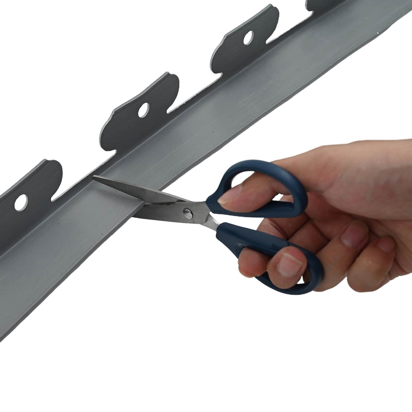 Plenkanter Grå 2000 x 4 x 5 cm Plast vidaXL