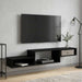 Vegghengt TV-skap Veggmontert Svart eik 150 x 28 x 26 cm