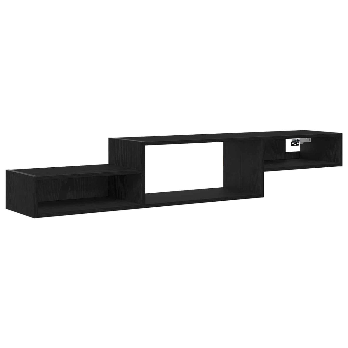Vegghengt TV-skap Veggmontert Svart eik 150 x 28 x 26 cm