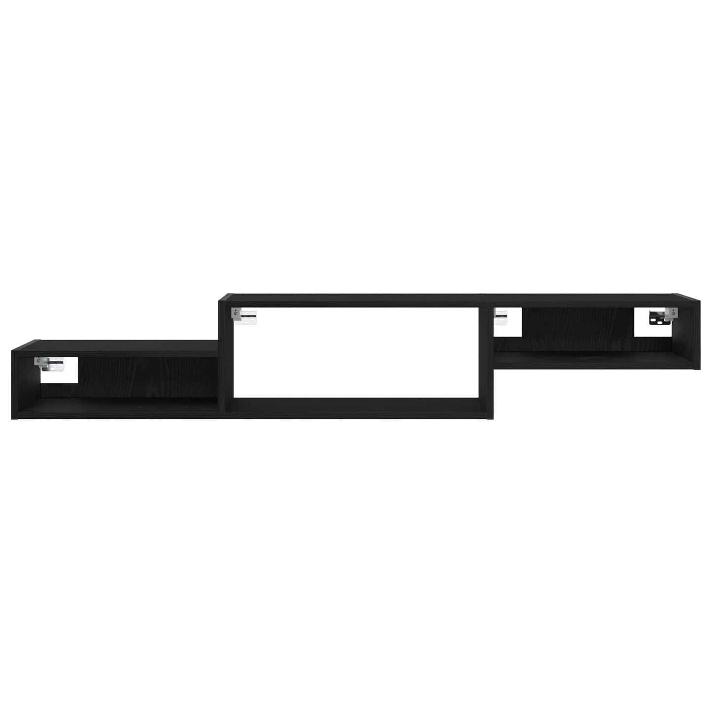 Vegghengt TV-skap Veggmontert Svart eik 150 x 28 x 26 cm