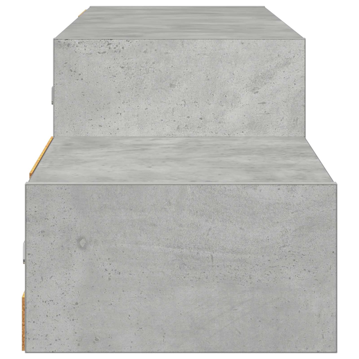 Vegghengt TV-skap Veggmontert Betonggrå 150 x 28 x 26 cm