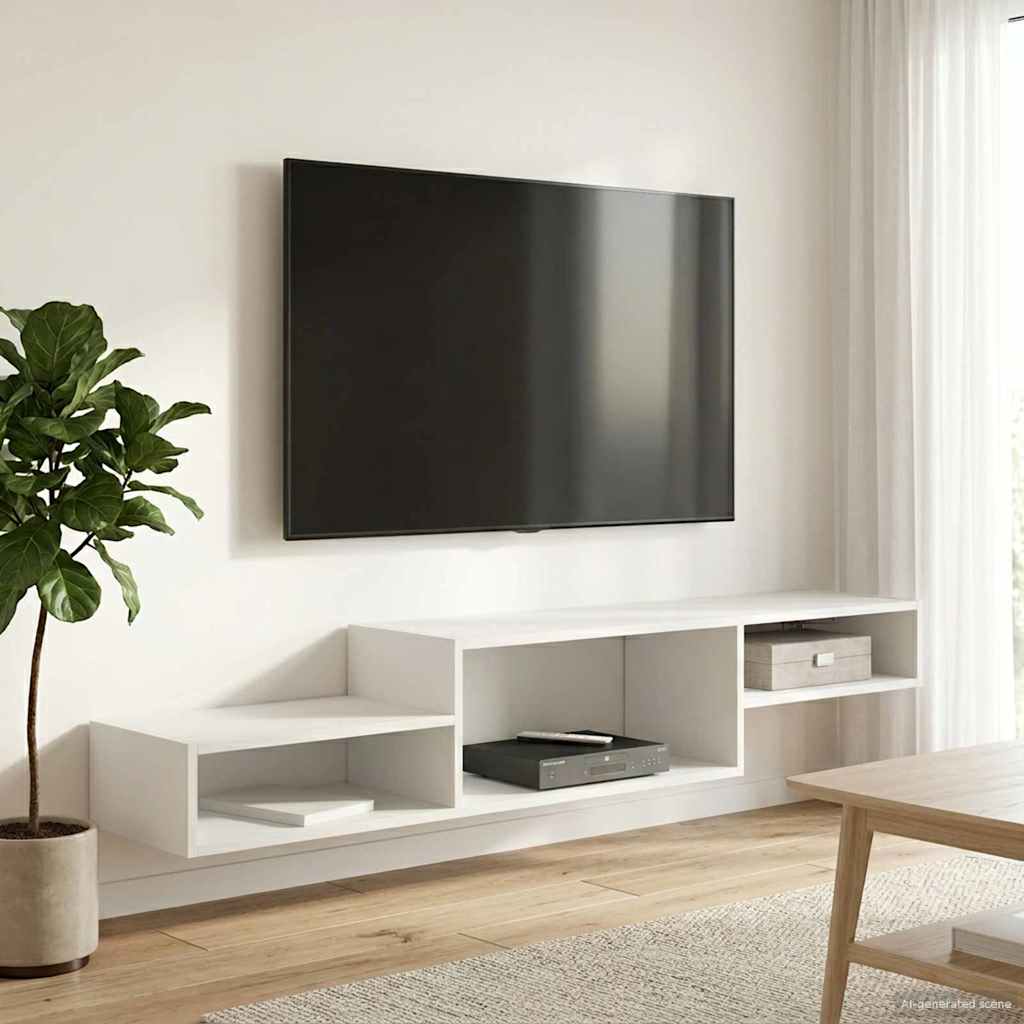 Vegghengt TV-skap Veggmontert Gammelt tre 150 x 28 x 26 cm