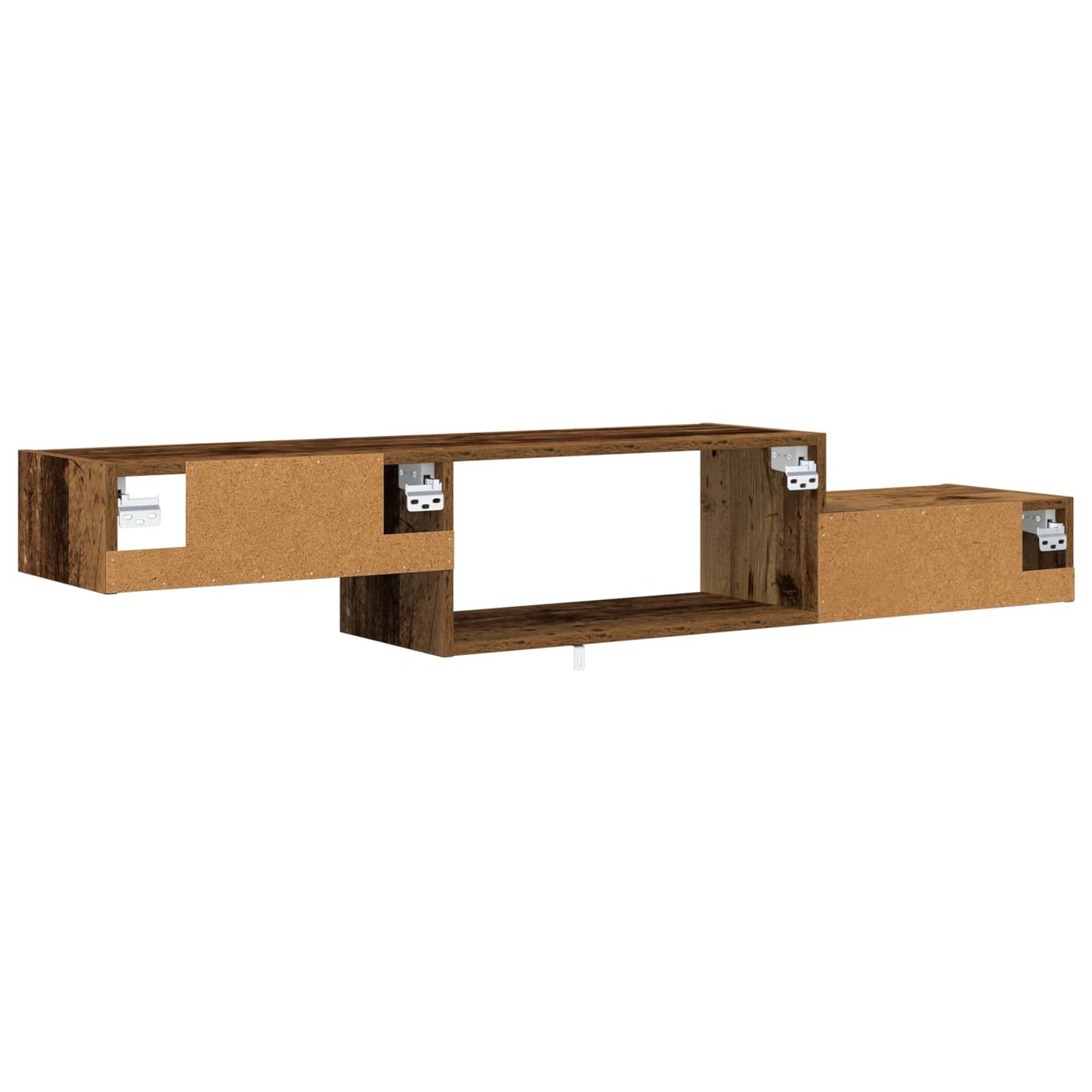 Vegghengt TV-skap Veggmontert Gammelt tre 150 x 28 x 26 cm