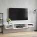 Vegghengt TV-skap Veggmontert Hvit 140 x 28 x 21 cm