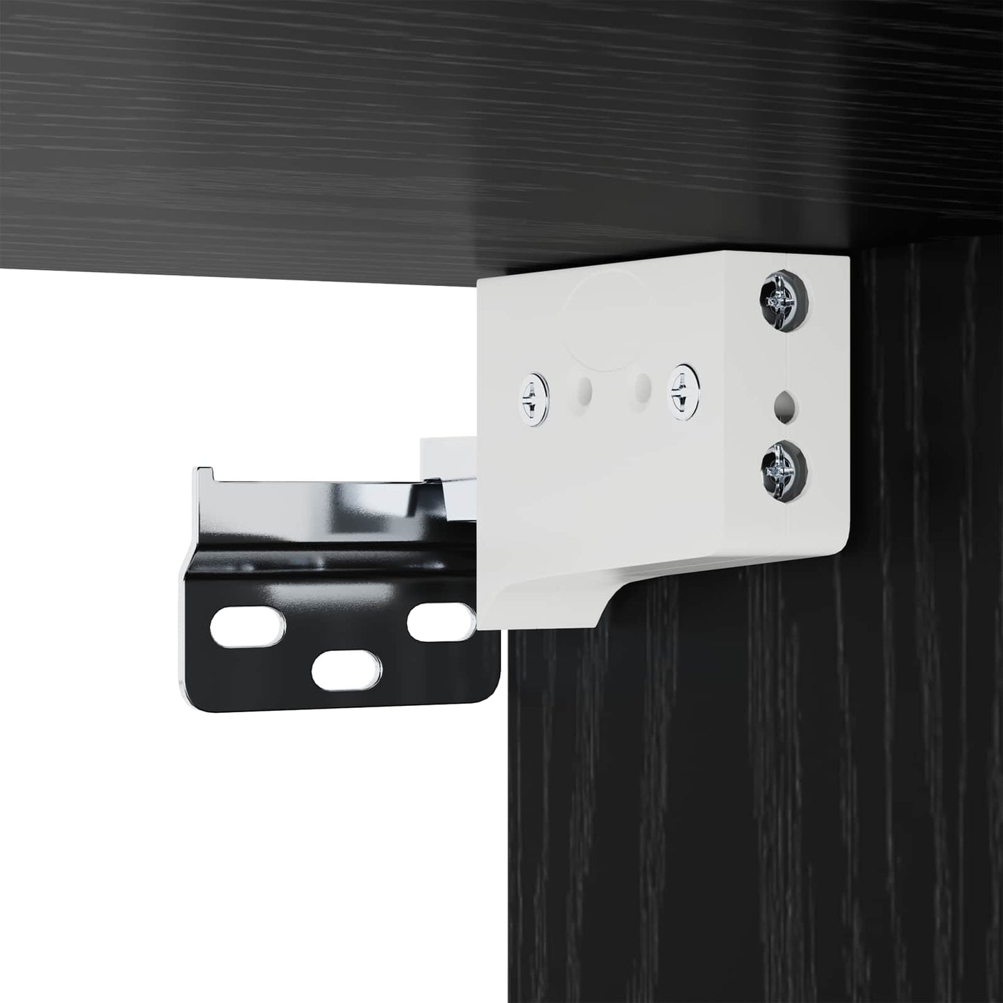Vegghengt TV-skap Veggmontert Svart eik 140 x 28 x 21 cm