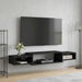 Vegghengt TV-skap Veggmontert Svart eik 140 x 28 x 21 cm