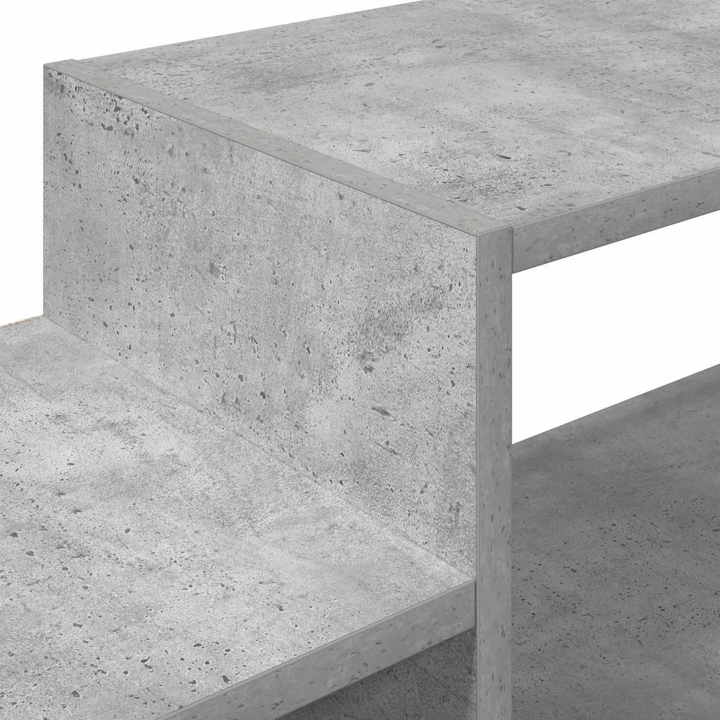 Vegghengt TV-skap Veggmontert Betonggrå 140 x 28 x 21 cm