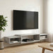 Vegghengt TV-skap Veggmontert Betonggrå 140 x 28 x 21 cm