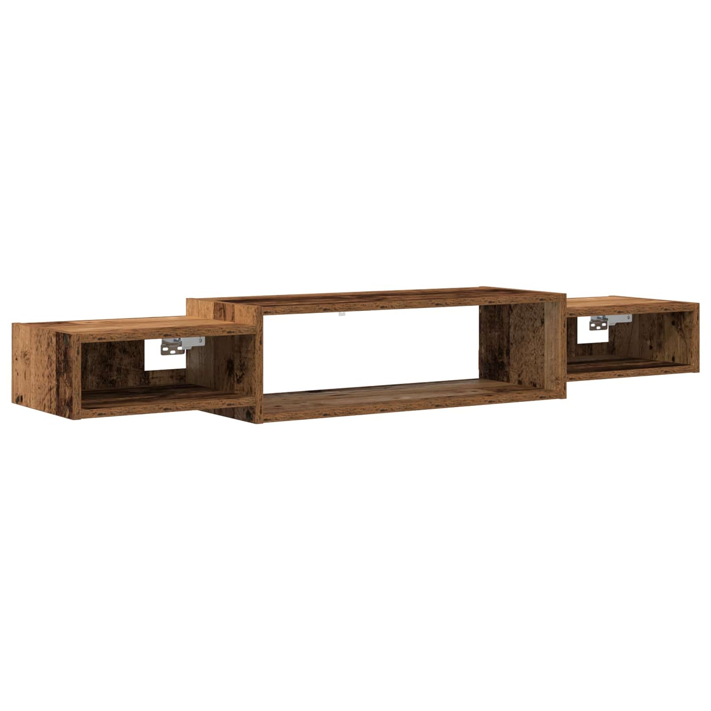 Vegghengt TV-skap Veggmontert Gammelt tre 140 x 28 x 21 cm
