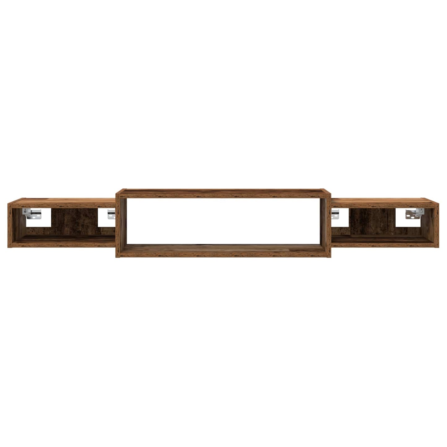 Vegghengt TV-skap Veggmontert Gammelt tre 140 x 28 x 21 cm