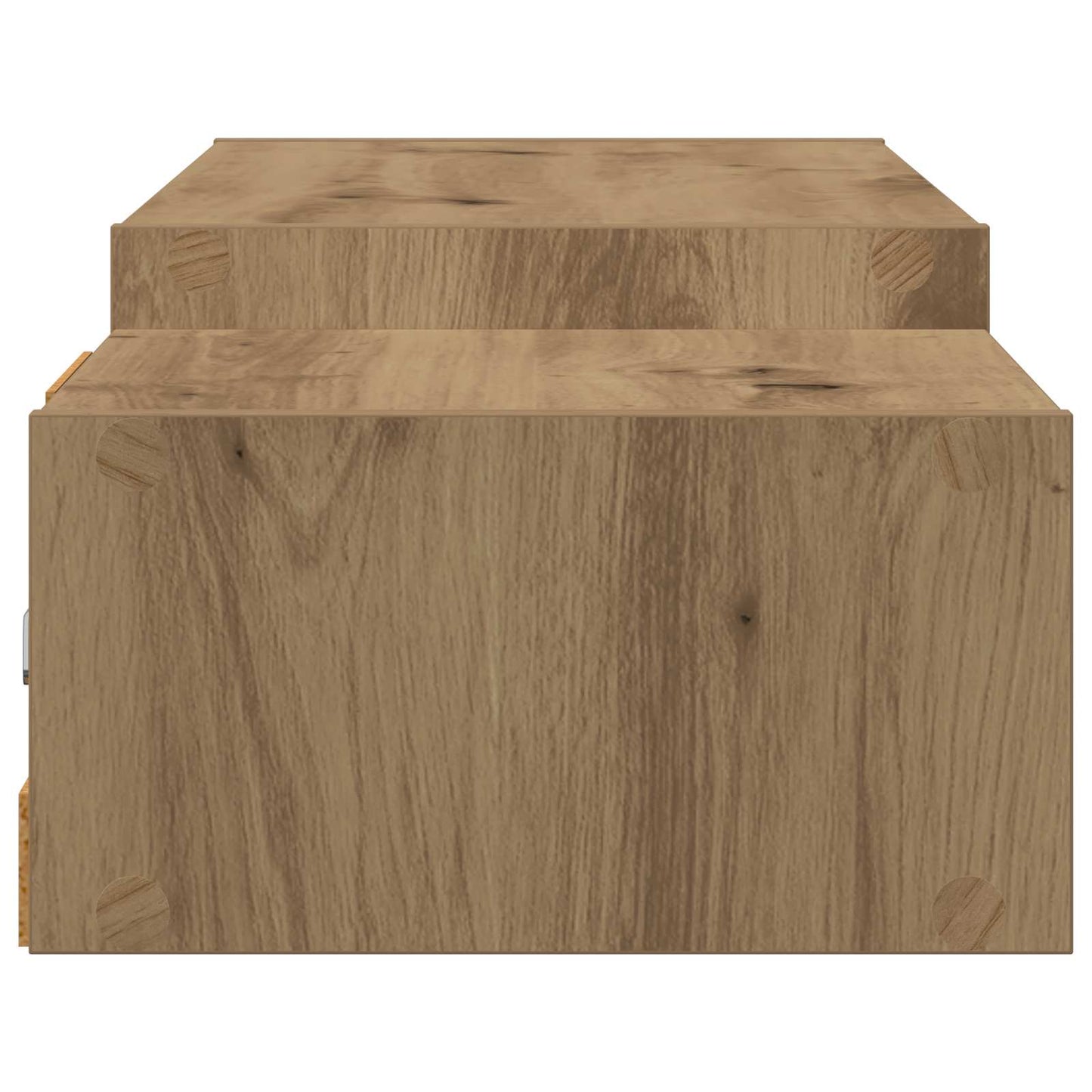 Vegghengt TV-skap Veggmontert Artisan eik 140 x 28 x 21 cm
