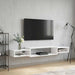 Vegghengt TV-skap Veggmontert Hvit 180 x 28 x 21 cm
