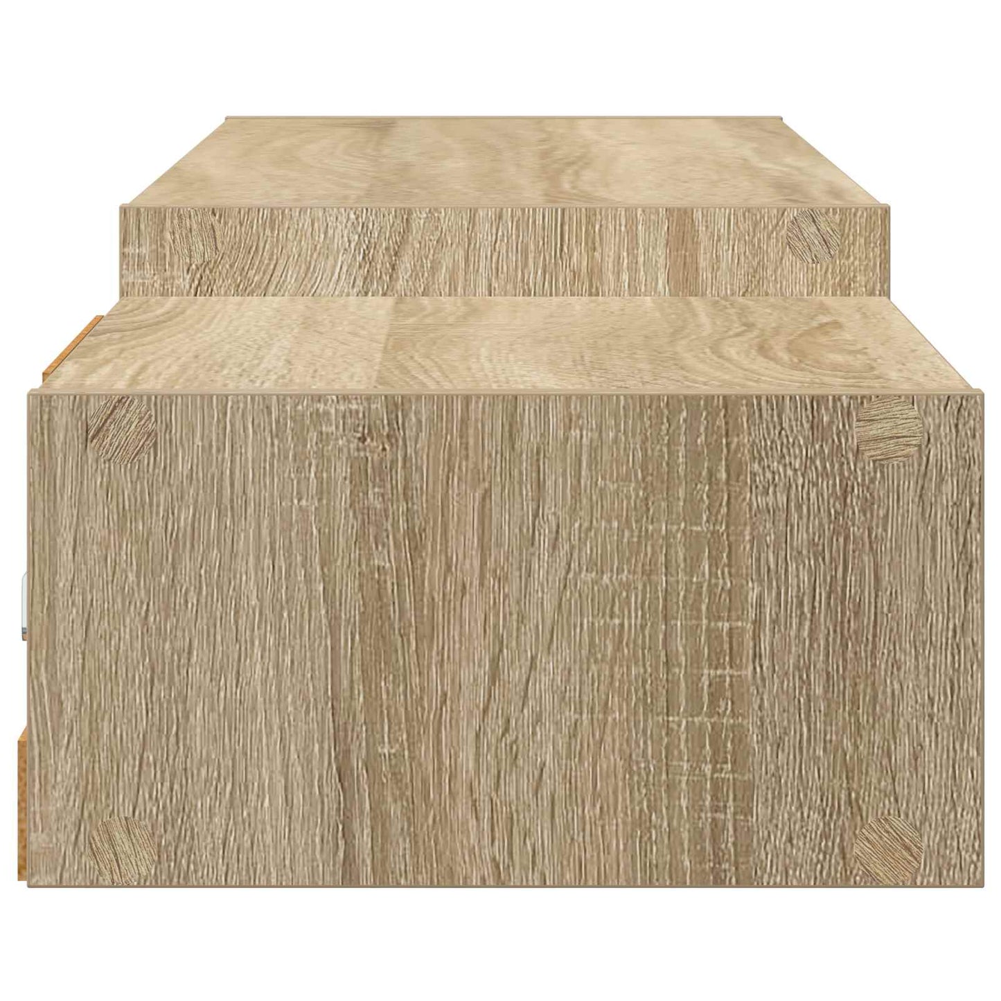 Vegghengt TV-skap Veggmontert Sonoma eik 180 x 28 x 21 cm