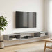 Vegghengt TV-skap Veggmontert Betonggrå 180 x 28 x 21 cm