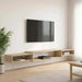 Vegghengt TV-skap Veggmontert Sonoma eik 220 x 28 x 21 cm