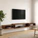 Vegghengt TV-skap Veggmontert Røkt Eik 220 x 28 x 21 cm