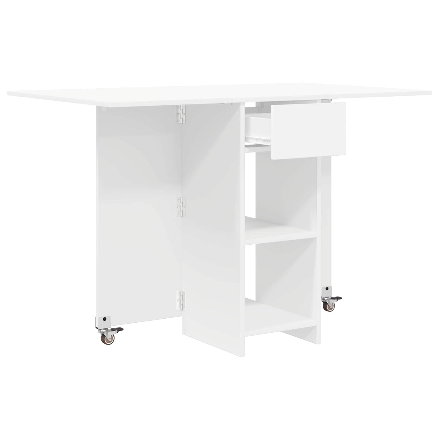 Spisebord 115 x 70 x 75 cm Konstruert tre Hvit Rektangulær