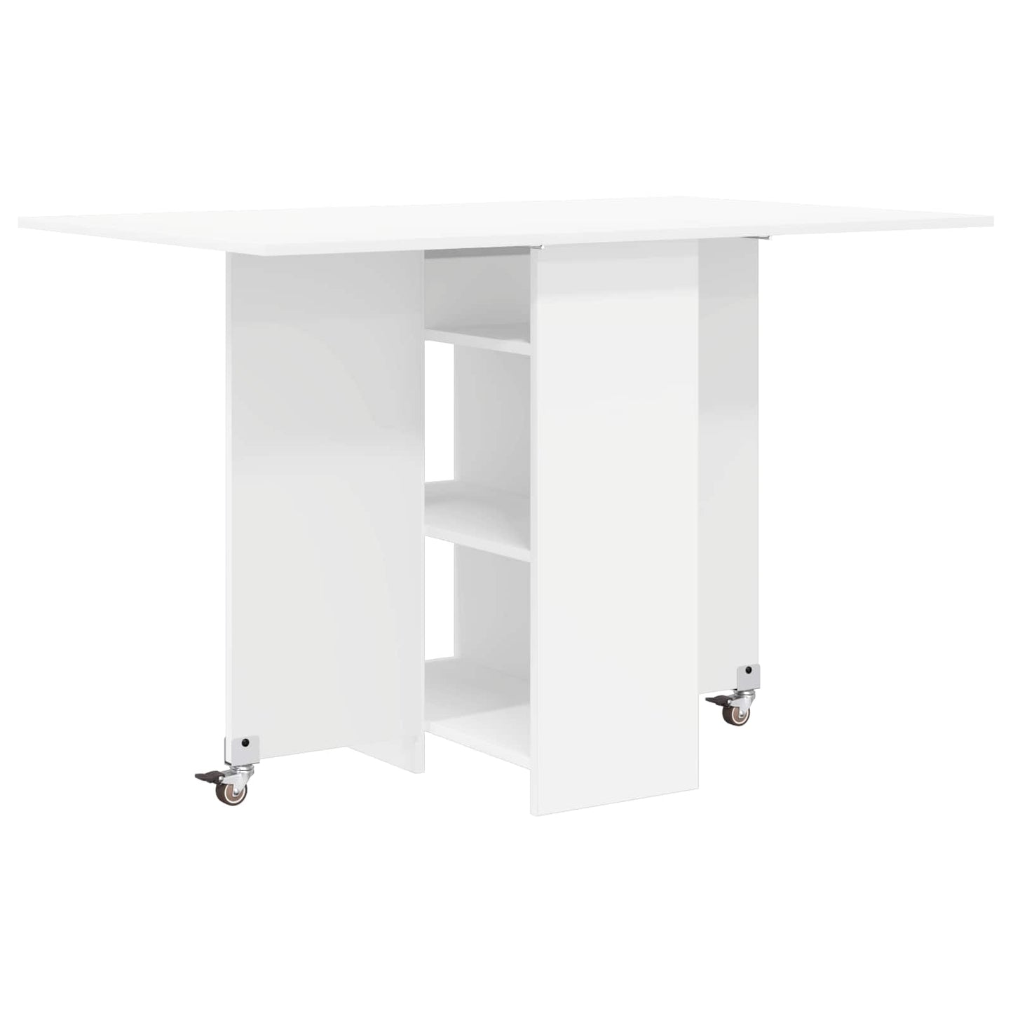 Spisebord 115 x 70 x 75 cm Konstruert tre Hvit Rektangulær