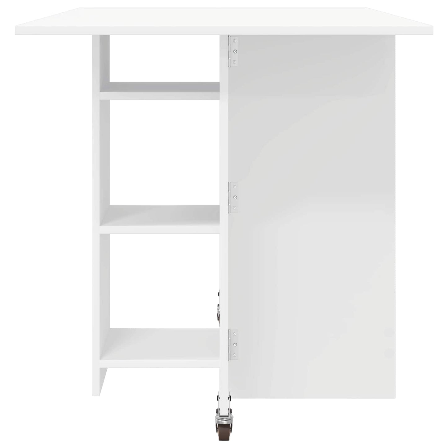 Spisebord 115 x 70 x 75 cm Konstruert tre Hvit Rektangulær