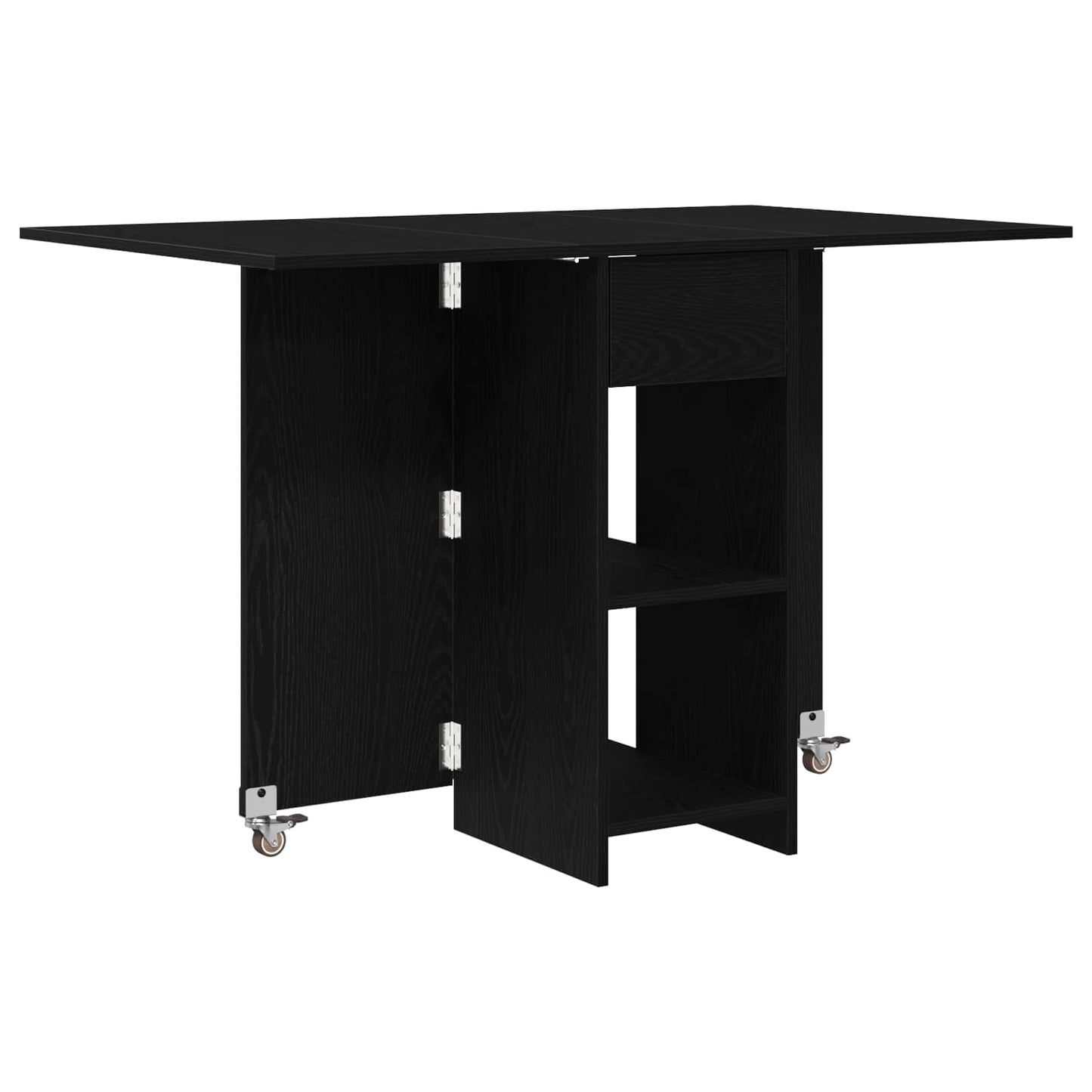 Spisebord 115 x 70 x 75 cm Konstruert tre Svart eik Rektangulær