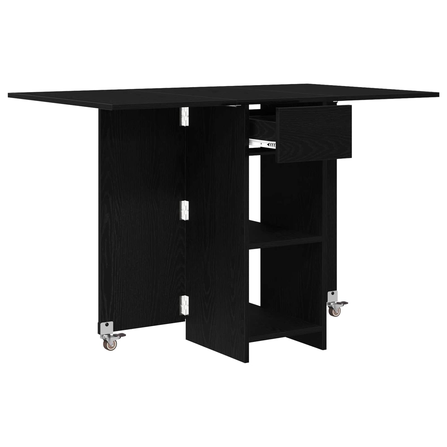 Spisebord 115 x 70 x 75 cm Konstruert tre Svart eik Rektangulær