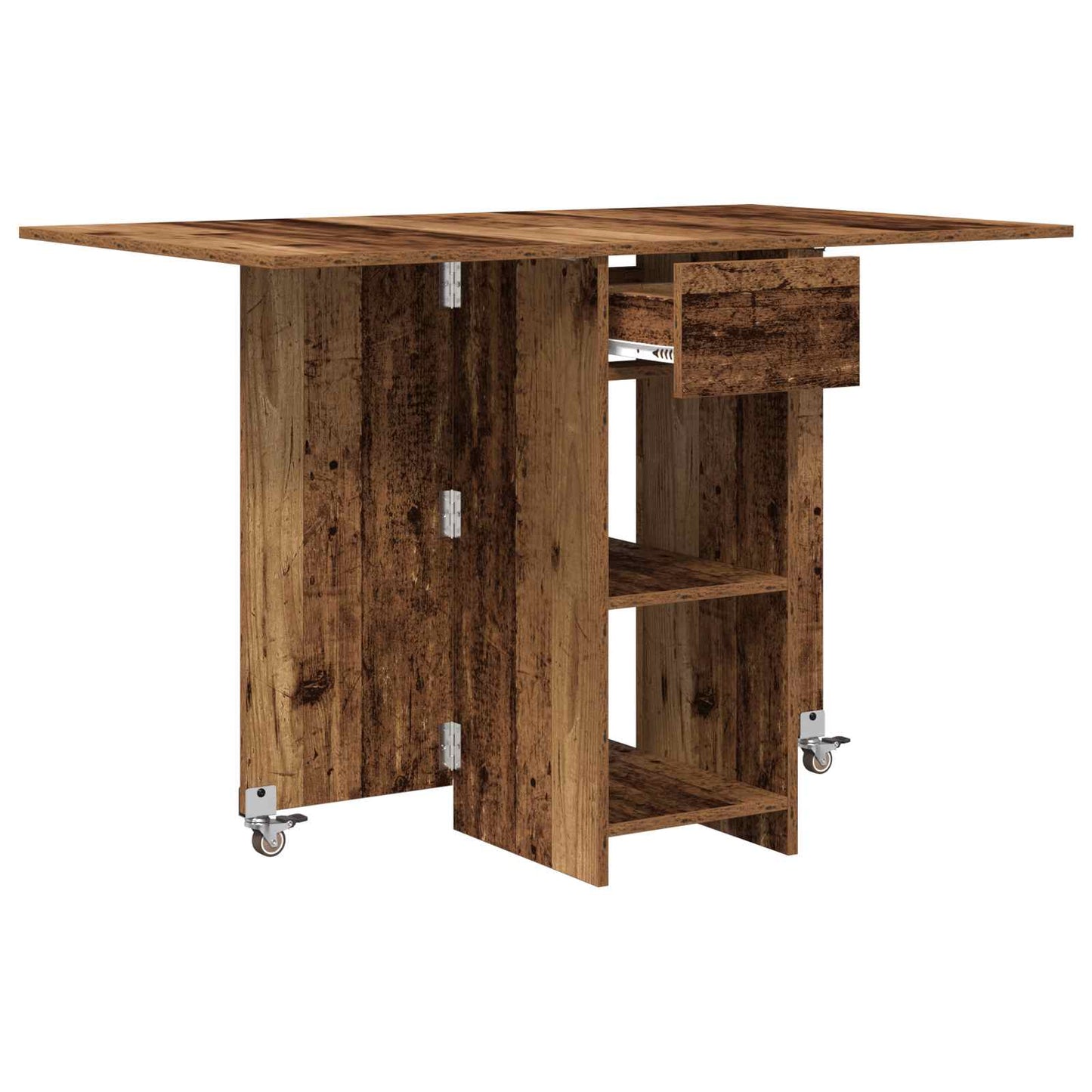 Spisebord 115 x 70 x 75 cm Konstruert tre Gammelt tre