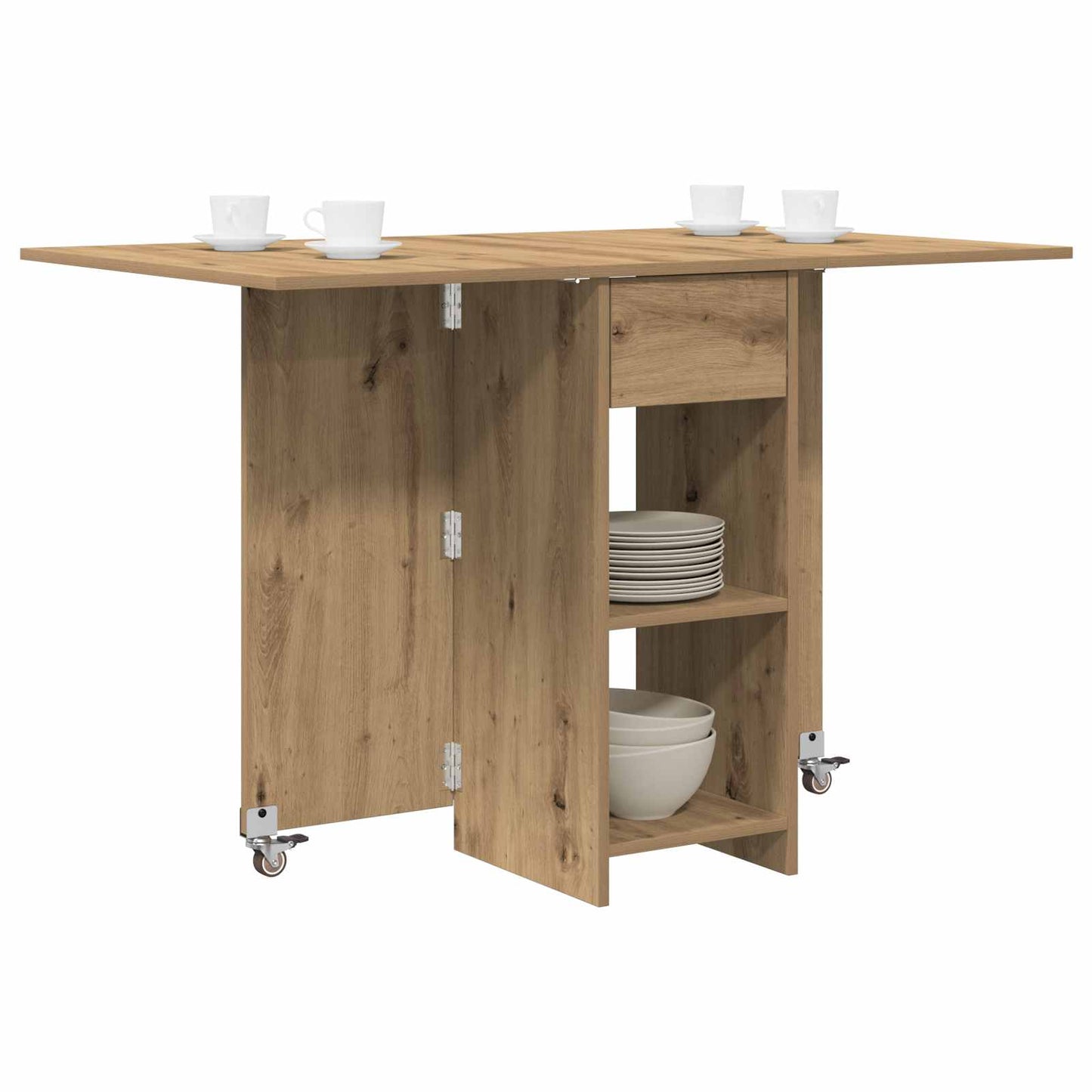 Spisebord 115 x 70 x 75 cm Konstruert tre Artisan eik