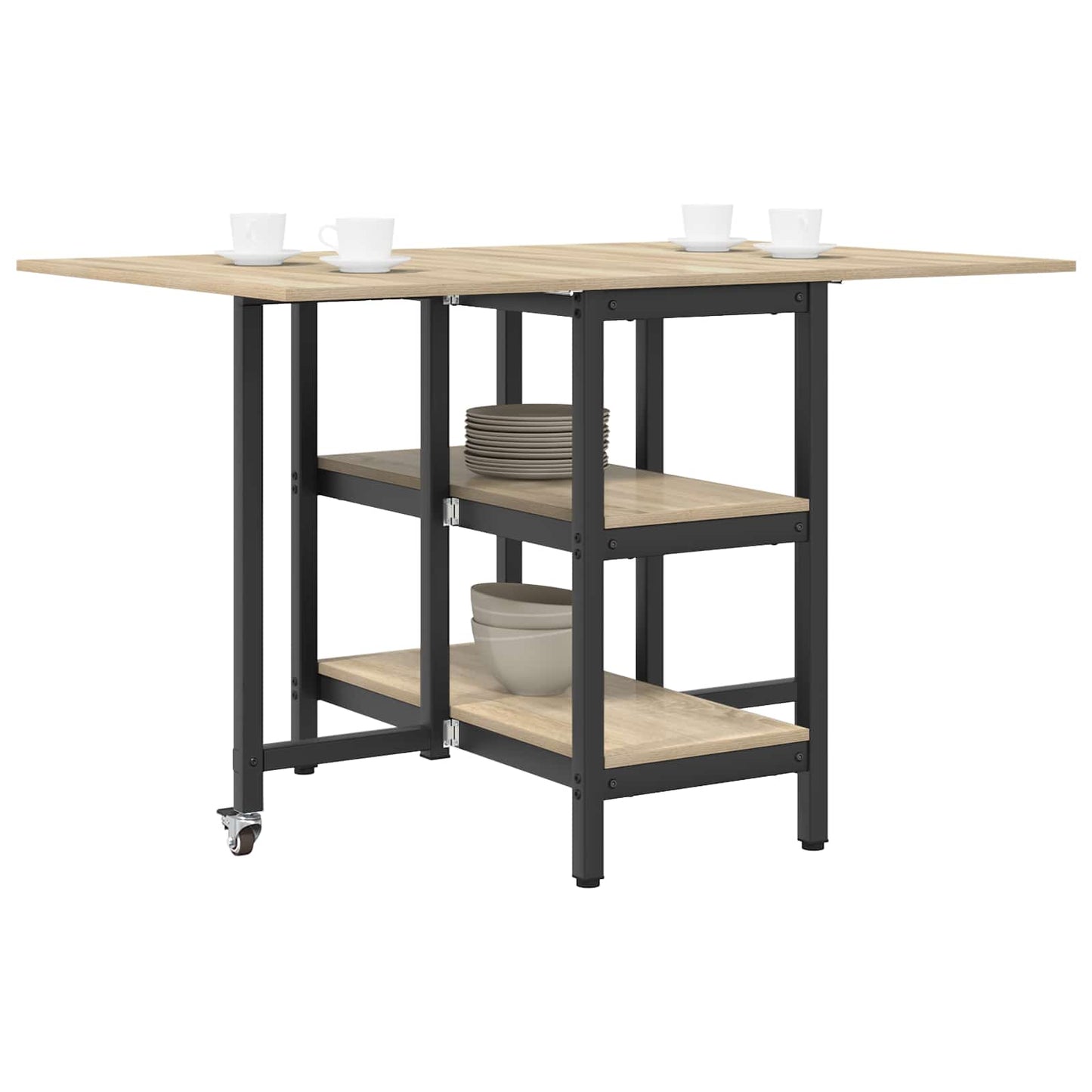 Spisebord 122 x 80 x 76,5 cm Konstruert tre Sonoma eik