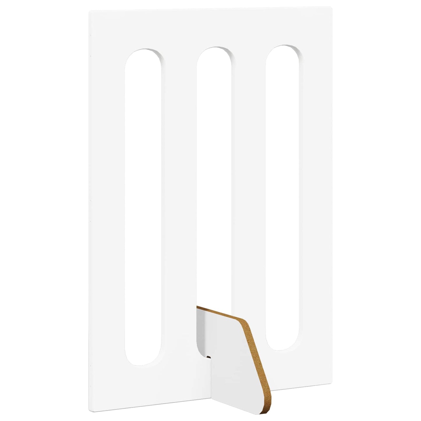 Folding Pet Fence 4 pcs Hvit 201 x 38 x 70 cm Konstruert tre