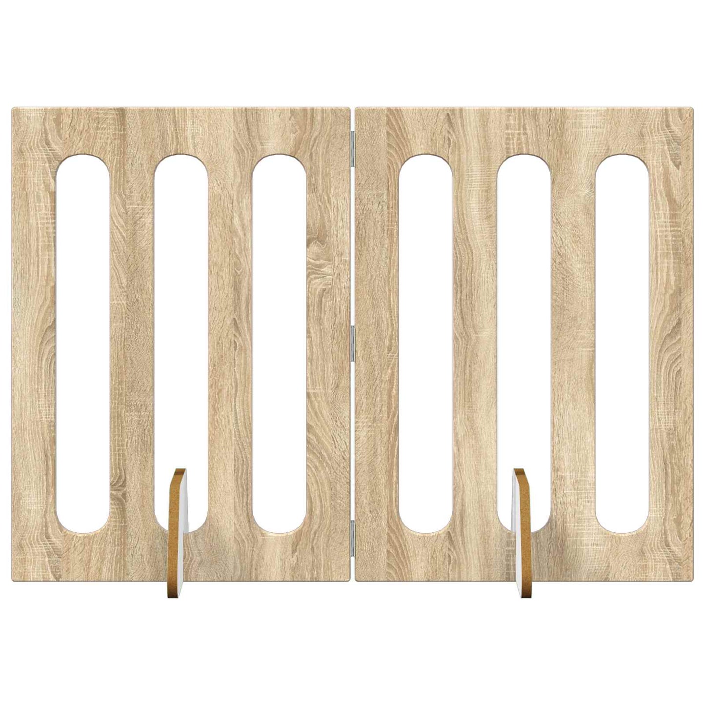 Folding Pet Fence 2 pcs Sonoma eik 100,5 x 38 x 70 cm