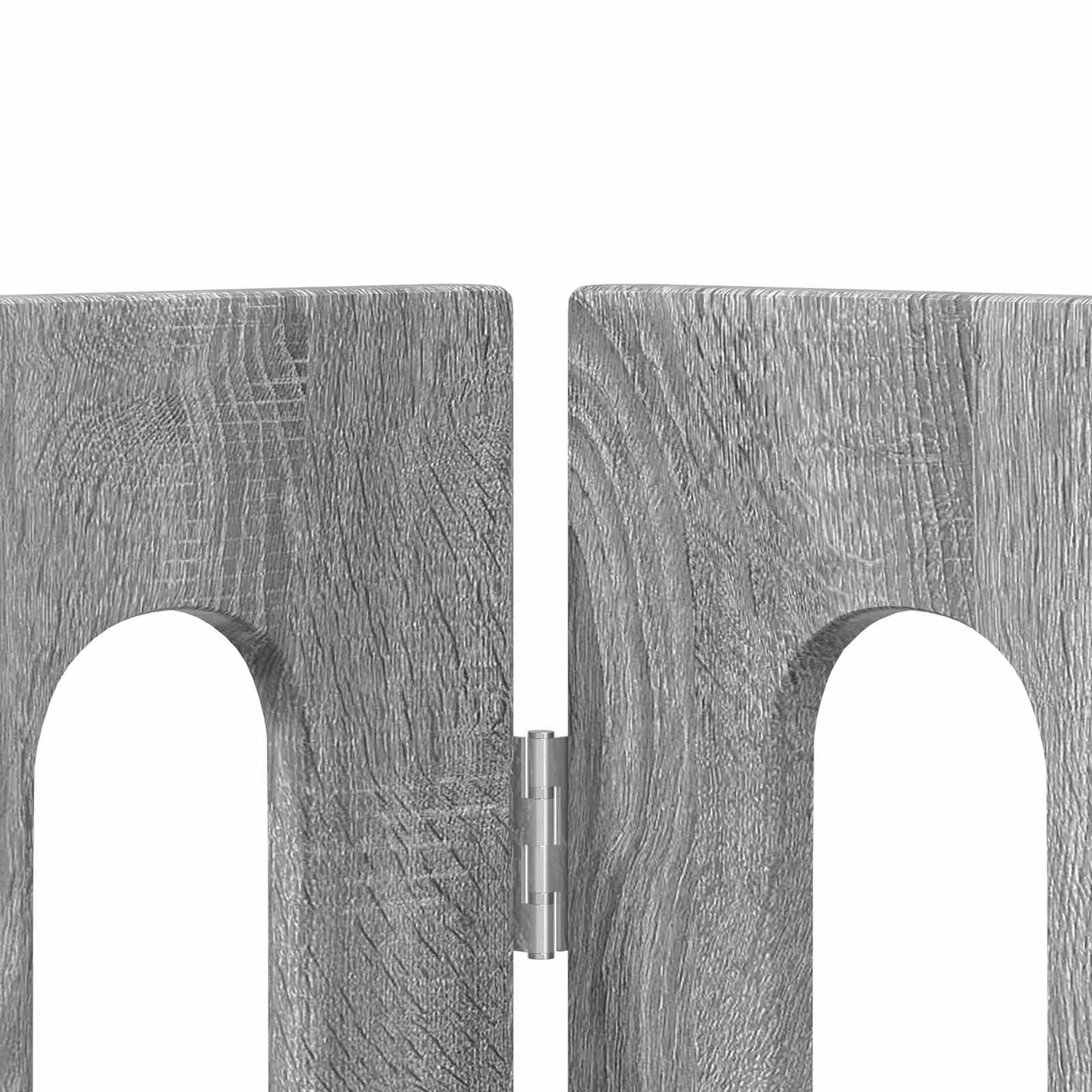 Folding Pet Fence 2 pcs Grå Sonoma 100,5 x 38 x 70 cm