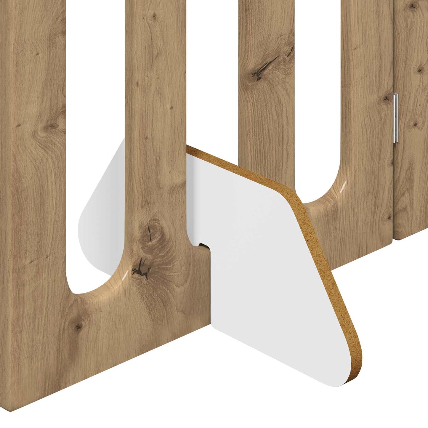 Folding Pet Fence 2 pcs Artisan Eik 100,5 x 38 x 70 cm