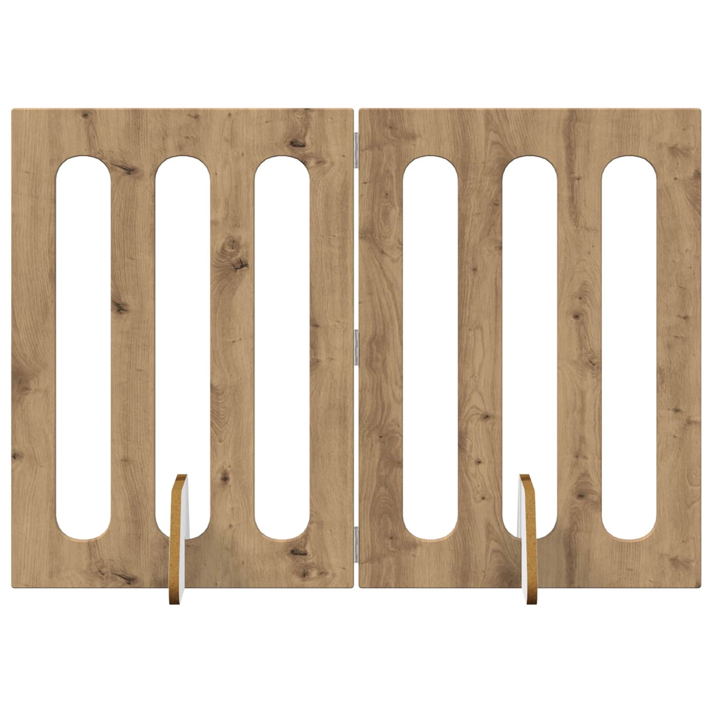 Folding Pet Fence 2 pcs Artisan Eik 100,5 x 38 x 70 cm