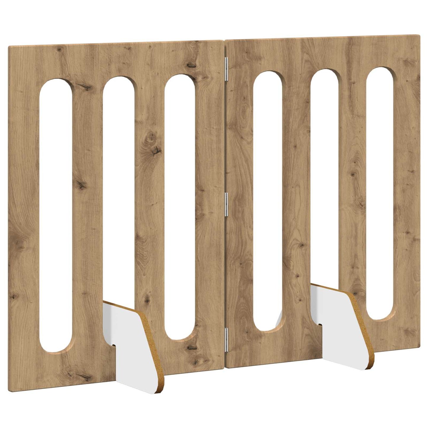 Folding Pet Fence 2 pcs Artisan Eik 100,5 x 38 x 70 cm