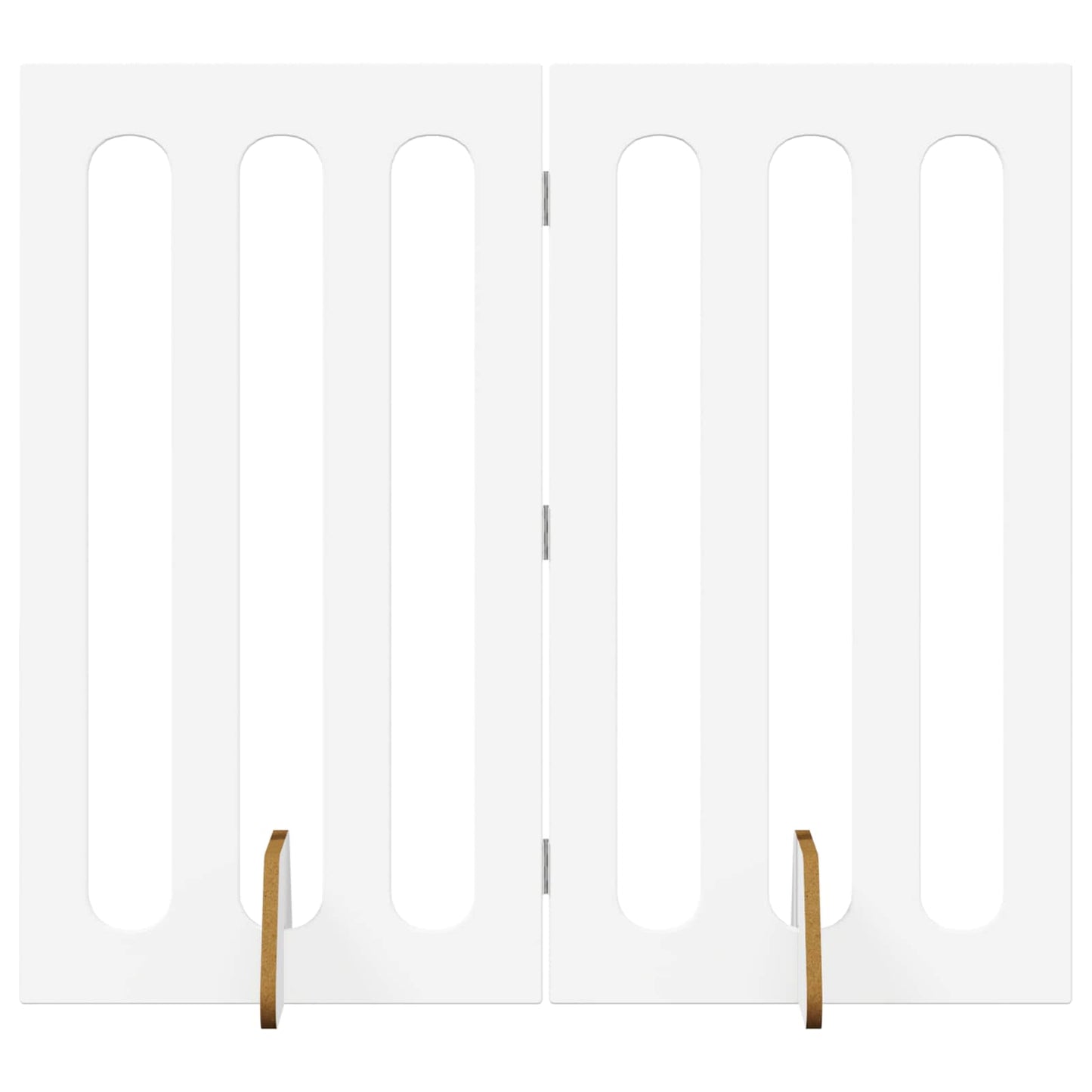 Folding Pet Fence 2 pcs Hvit 100,5 x 38 x 90 cm Konstruert tre vidaXL