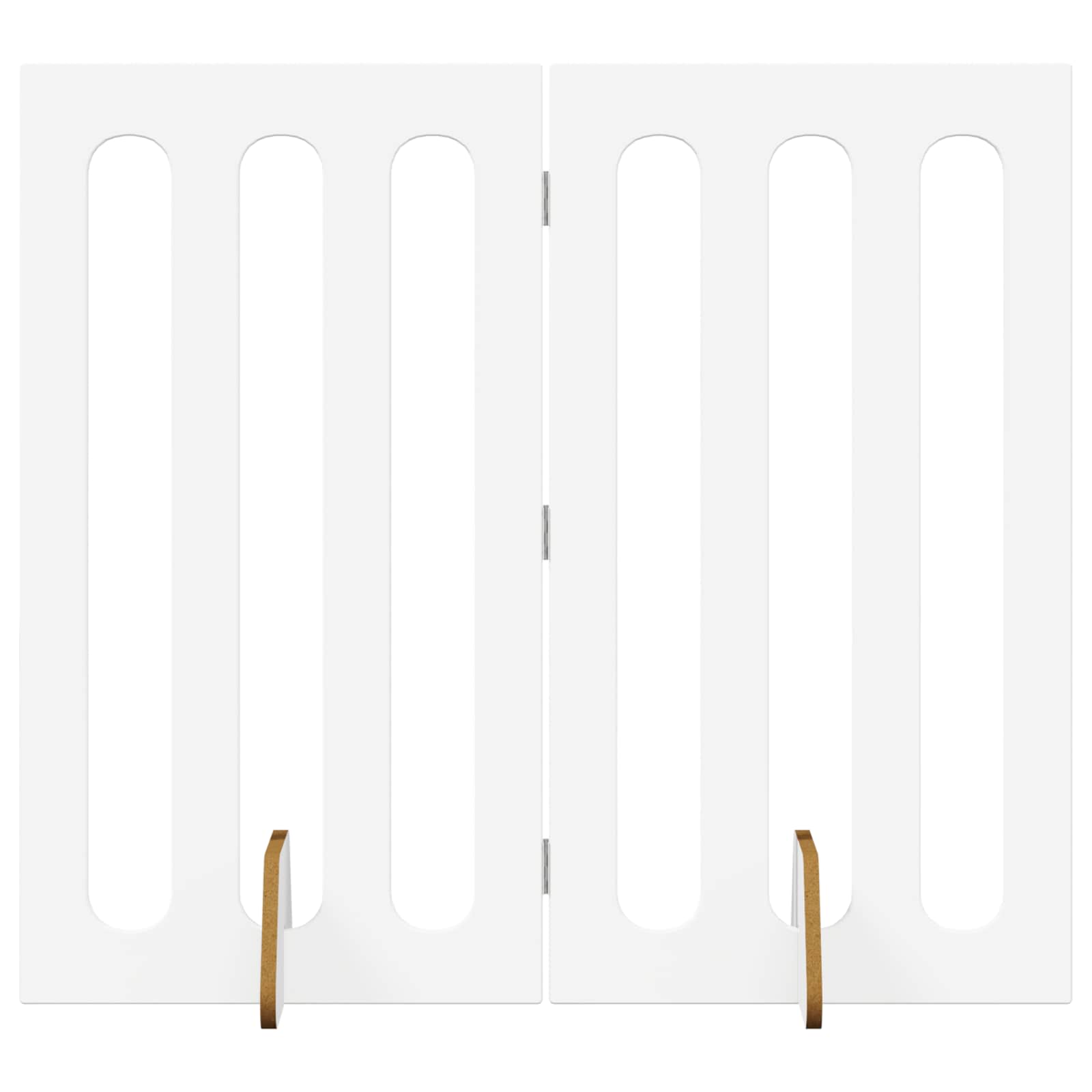 Folding Pet Fence 2 pcs Hvit 100,5 x 38 x 90 cm Konstruert tre vidaXL