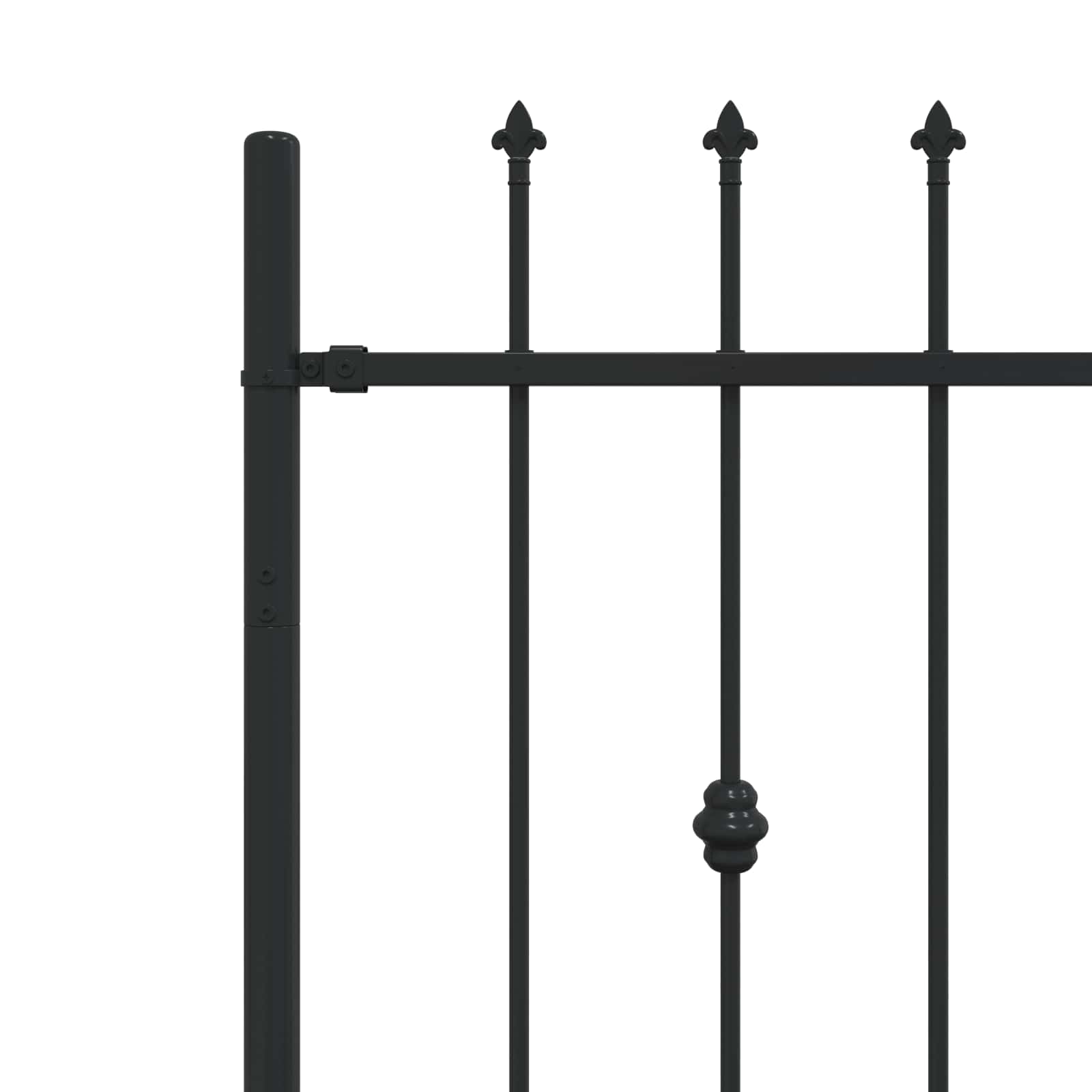 Spikertrekk Svart 200 x 130 cm Pulverlakkert stål vidaXL