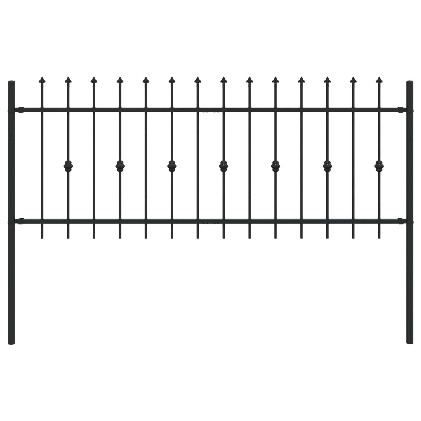 Spikertrekk Svart 200 x 130 cm Pulverlakkert stål vidaXL