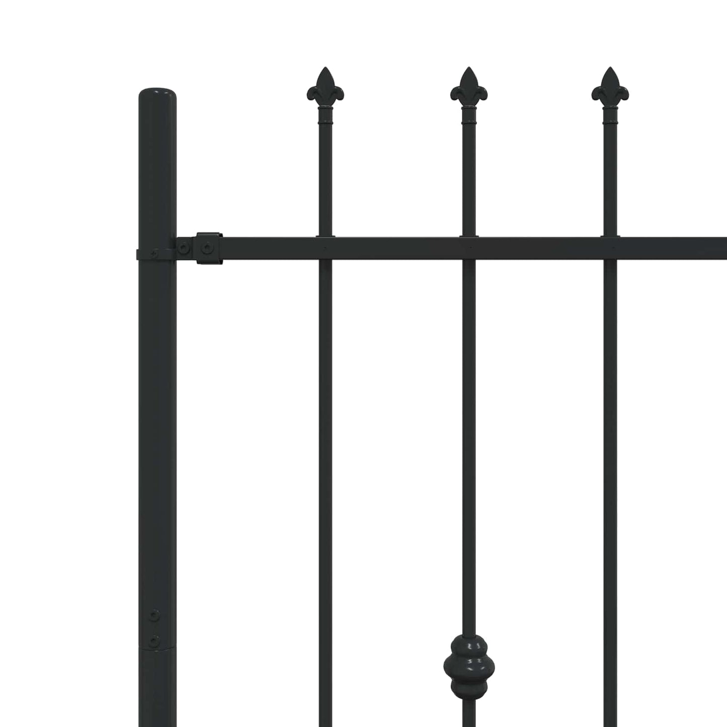 Spikertrekk Svart 200 x 150 cm Pulverlakkert stål vidaXL