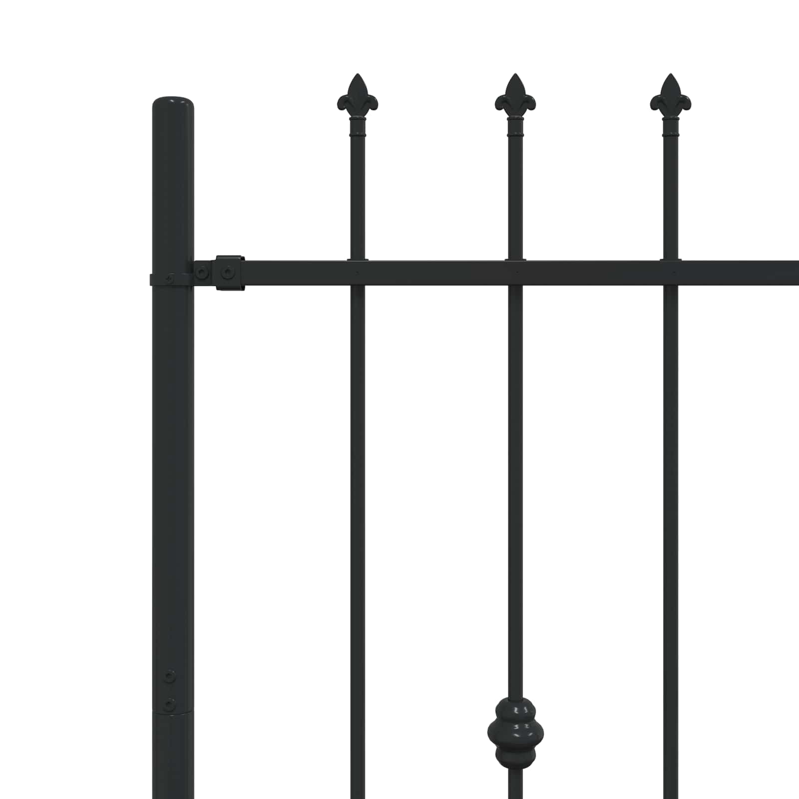 Spikertrekk Svart 200 x 150 cm Pulverlakkert stål vidaXL