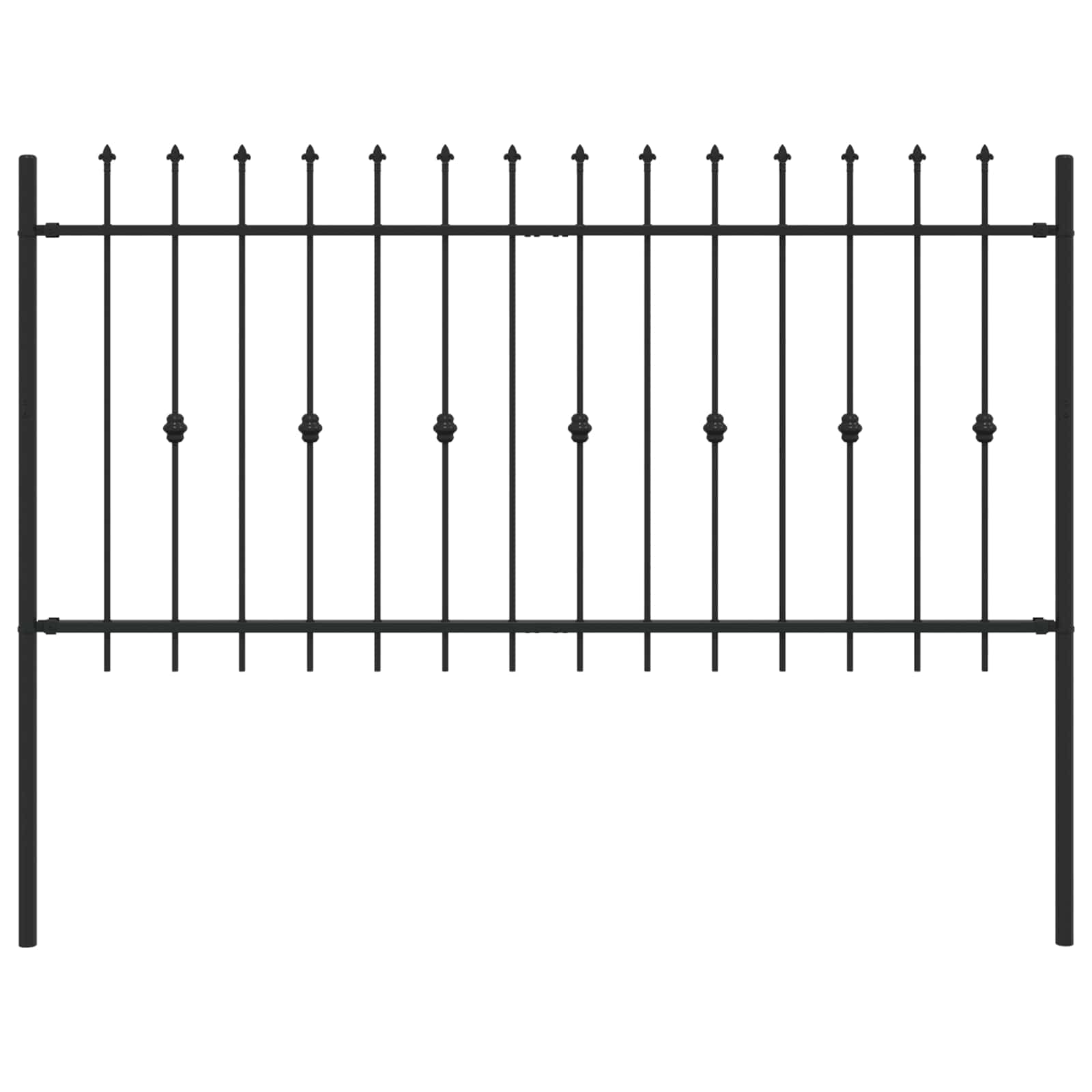 Spikertrekk Svart 200 x 150 cm Pulverlakkert stål vidaXL