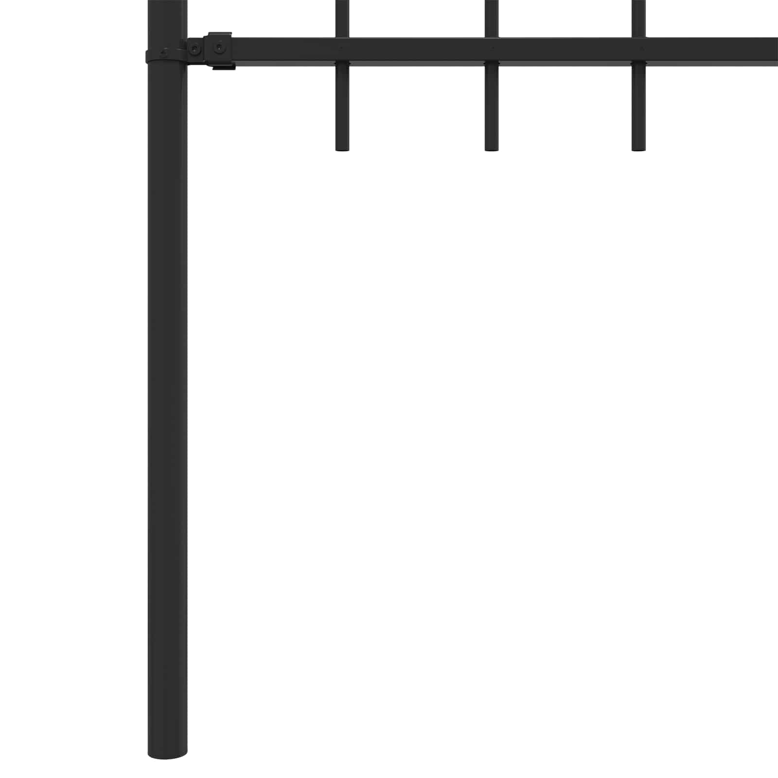 Spikertrekk Svart 200 x 130 cm Pulverlakkert stål vidaXL