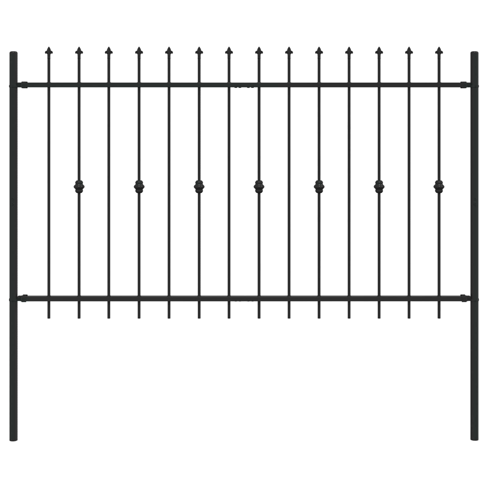 Spikertrekk Svart 200 x 130 cm Pulverlakkert stål vidaXL